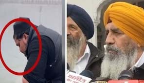 ਹਰਿਮੰਦਰ ਸਾਹਿਬ ਦੇ ਪਵਿੱਤਰ ਸਰੋਵਰ ‘ਚ ਕੁਰਲੀ ਕੀਤੀ, ਮੂੰਹ ‘ਚ ਪਾਣੀ ਭਰ ਕੇ ਥੁੱਕਿਆ